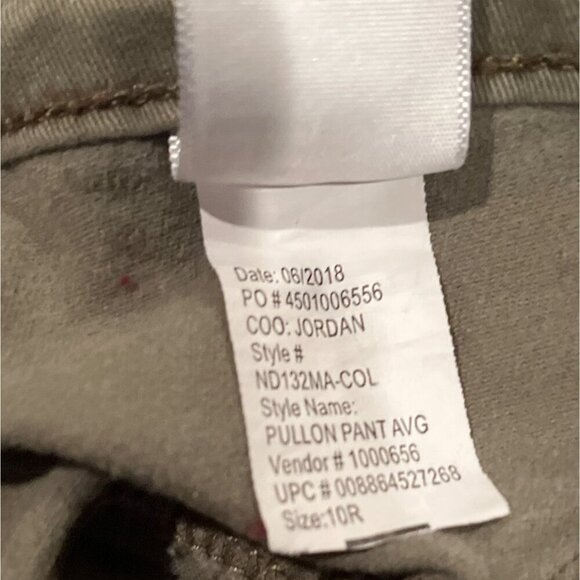 ND New Directions Womens Skinny Jeans Size 10R Pull On Olive Green Stretch - Picture 5 of 14